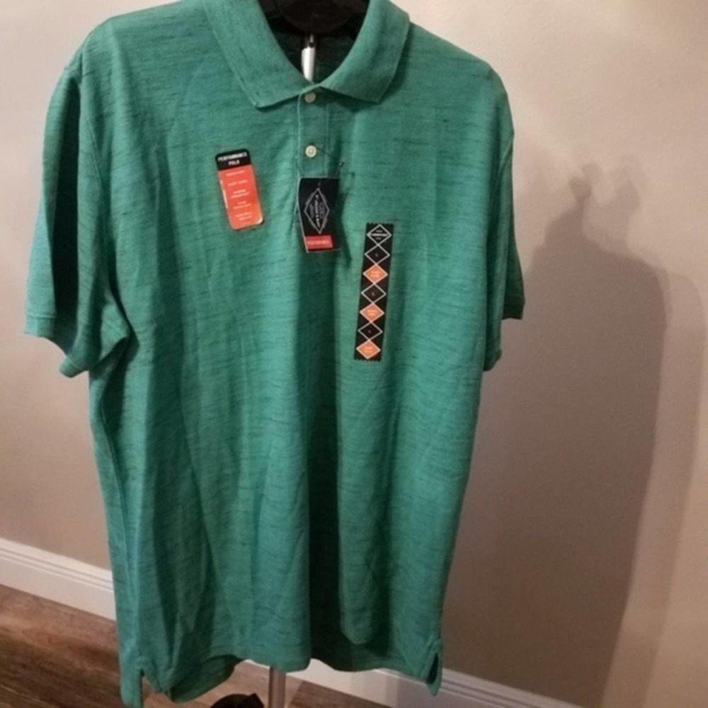 🦋 St. Johns Bay Performance Polo Shirt Large NWT
